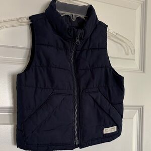 BabyGAP Navy Quilted Puffer Vest. 12-18 months